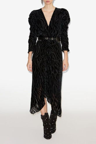 Nemil Langes Kleid mit Zebramuster