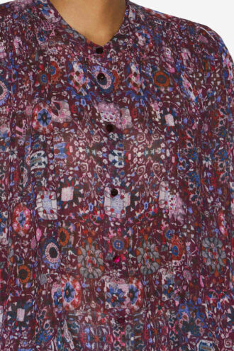 Noeline Bedruckte Crêpe-Bluse
