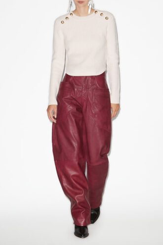 Nust Gerippter Merinowollpullover