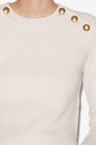 Nust Gerippter Merinowollpullover