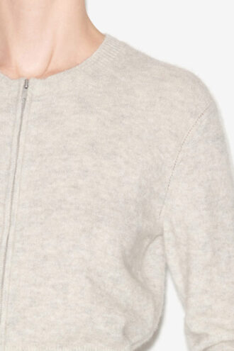 Oaka Cardigan aus einfarbigem Alpaka-Strick