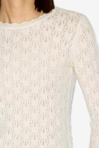Obeline-Strickpullover mit Lochmuster