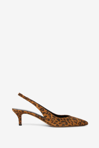Padim Slingback-Pumps aus Leoparden-Wildleder