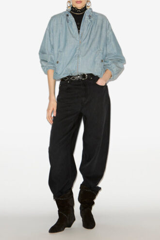 Plume Kurze Chambray-Jacke