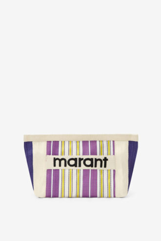 Powden Gestreifte Nylon-Clutch