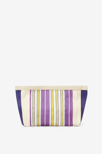 Powden Gestreifte Nylon-Clutch