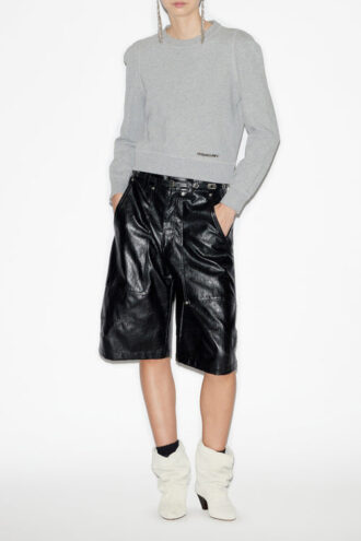 Prissa Baumwoll-Sweatshirt mit strukturierten Schultern