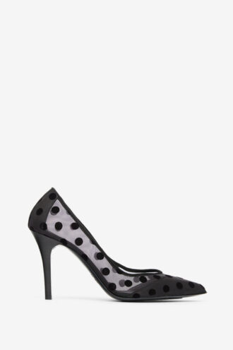 Pristy Pumps aus Tüll mit Polka-Dots