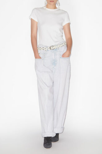 Rachelle Plissierte, locker sitzende Jeans