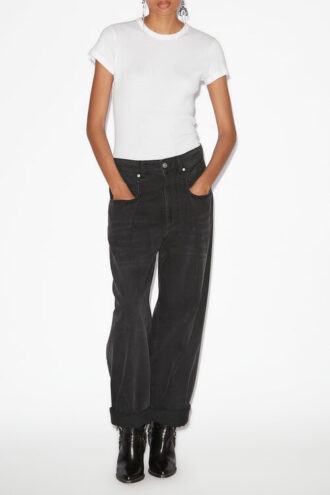 Rachelle Plissierte, locker sitzende Jeans