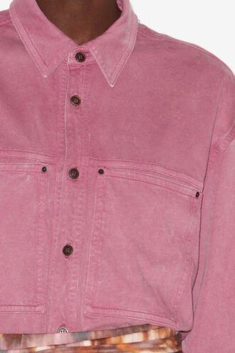 Raquel Jersey-Hemd in verblasstem Look