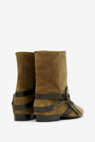 Rejen Flache Wildleder-Stiefeletten