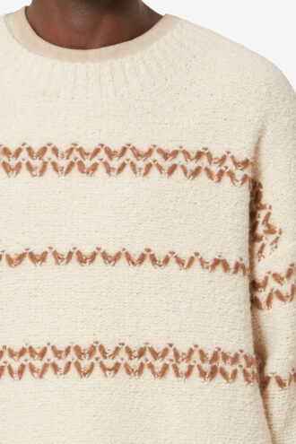 Romain Melierter Wollpullover