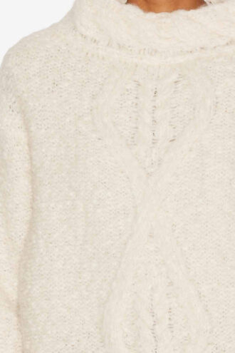 Romane Strickpullover mit Zopfmuster